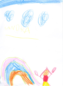 Bild gemalt vom Kindergarten