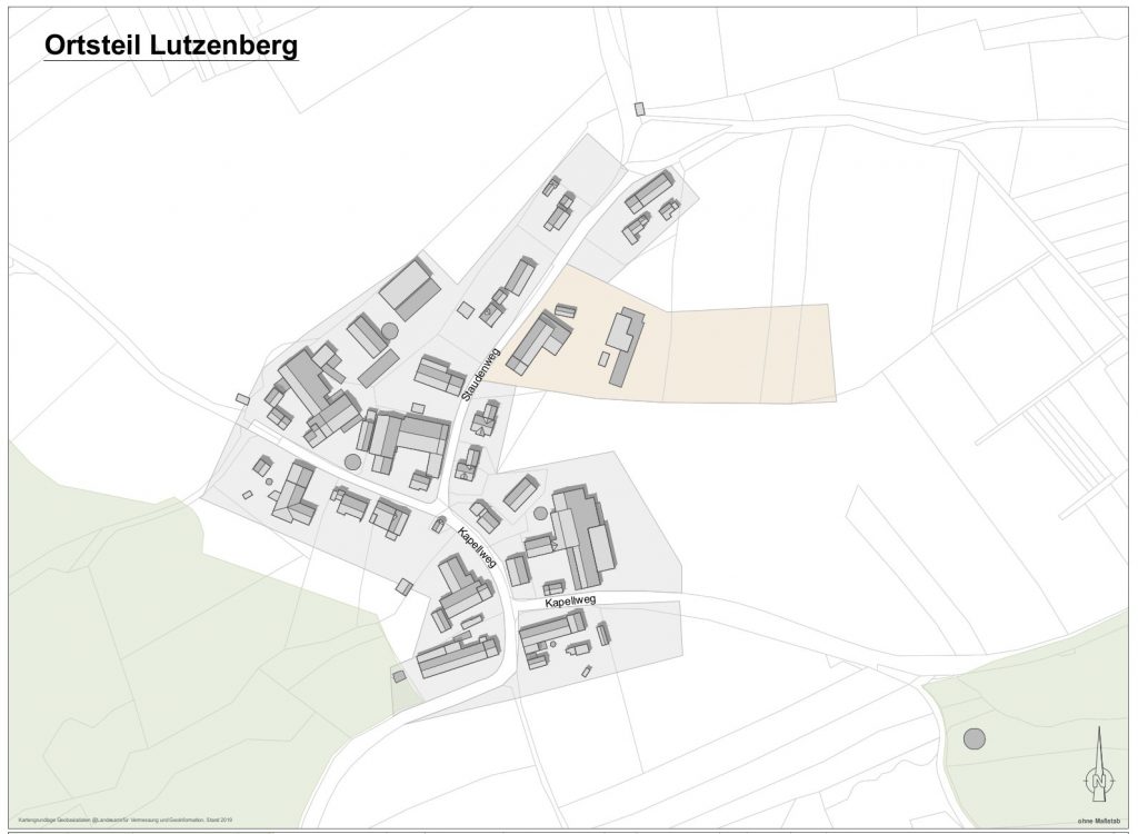 Lageplan Lutzenberg