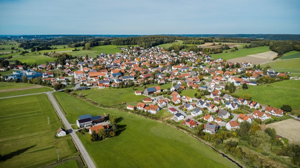 Luftbild vom Ortsteil Haselbach