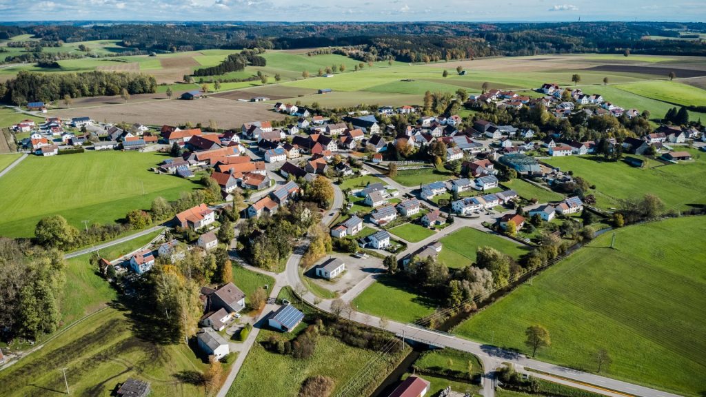 Luftbild vom Ortsteil Mörgen